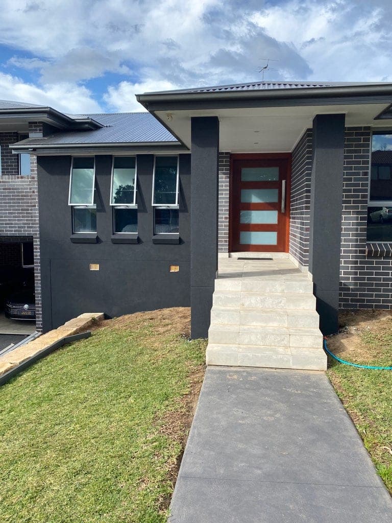 Acrylic rendering Sydney — finished exterior wall