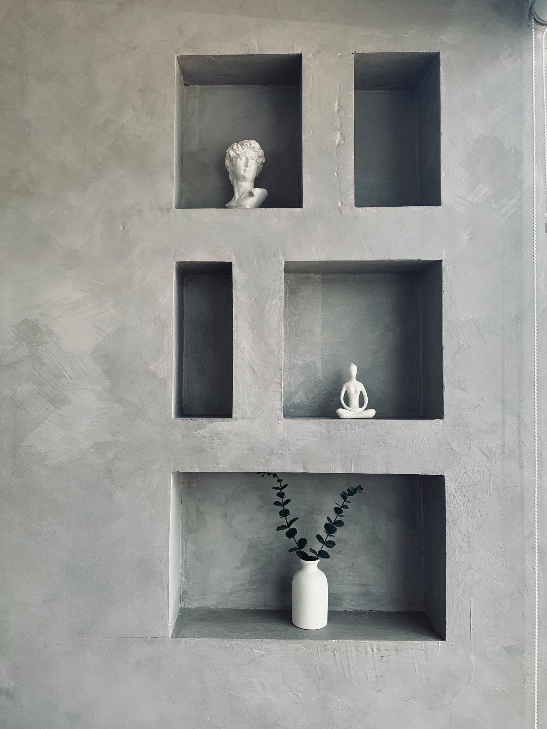 Feature wall Sydney — decorative Venetian plaster niche feature wall